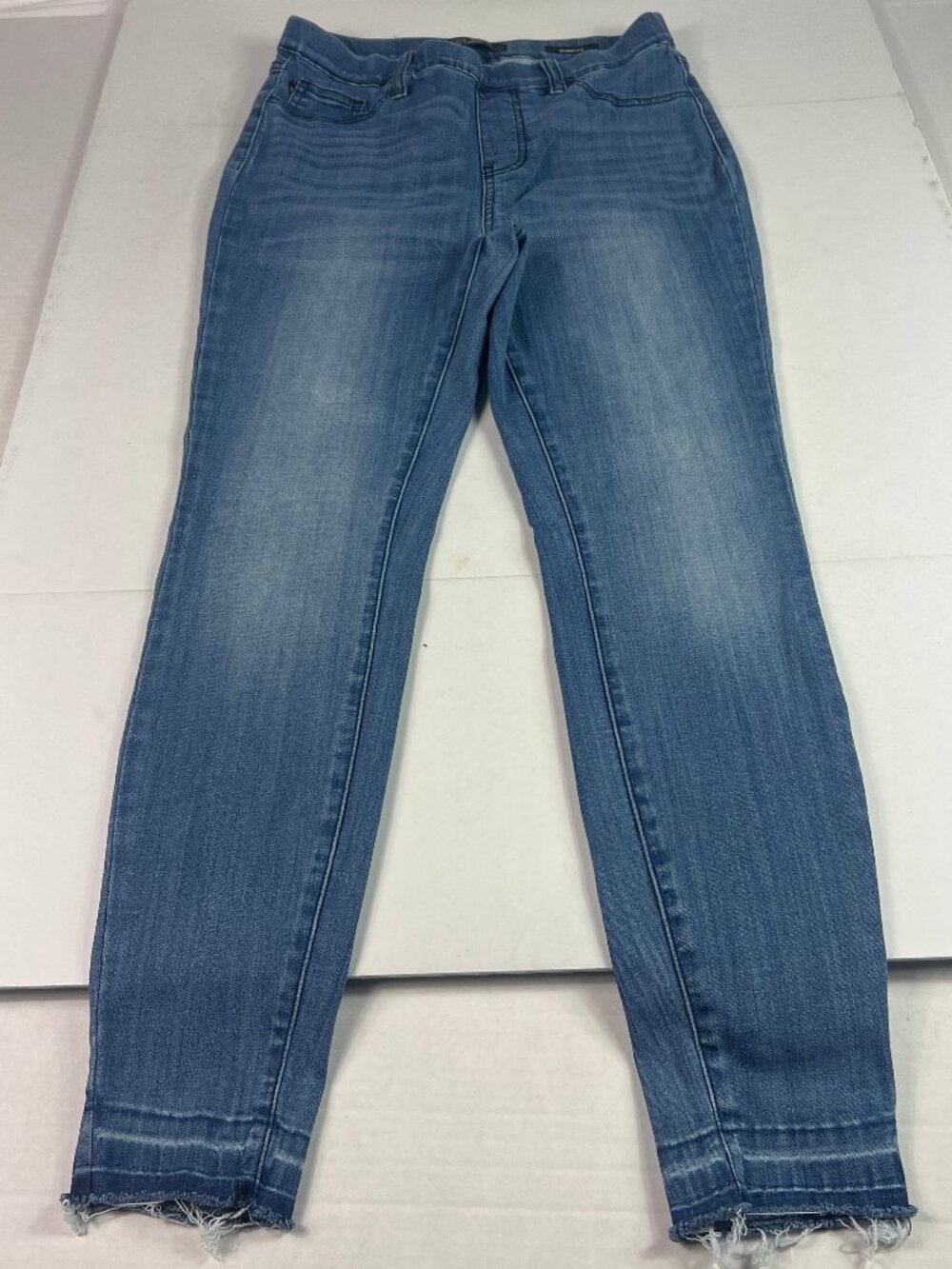 Judy Blue Jeans Women's 28x27* Skinny Pull On Mid Rise Ankle Blue Denim Tag 29